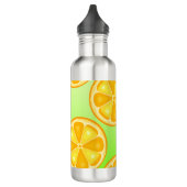 TROPISCHE Zitrusfrüchte SOMMERFRÜCHTE Orangenlemon Edelstahlflasche (Links)