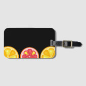 TROPISCHE Zitrusfrüchte SOMMERFRÜCHTE Orangenlemon Gepäckanhänger (Vorderseite (Horizontal))