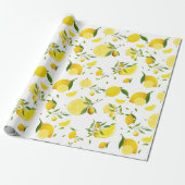 TROPISCHE Zitrusfrüchte SOMMERFRÜCHTE Orangenlemon Geschenkpapier (Ungerollt)