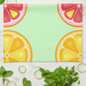 TROPISCHE Zitrusfrüchte SOMMERFRÜCHTE Orangenlemon Geschirrtuch (Gefaltet)