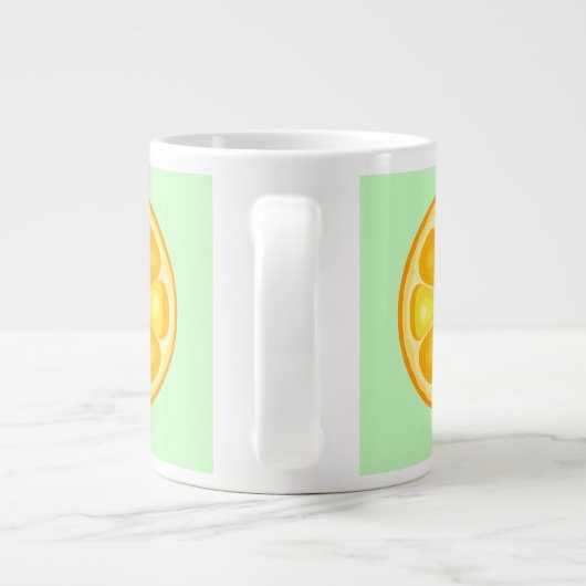 TROPISCHE Zitrusfrüchte SOMMERFRÜCHTE Orangenlemon Jumbo-Tasse (Rückseite)