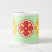 TROPISCHE Zitrusfrüchte SOMMERFRÜCHTE Orangenlemon Jumbo-Tasse (Vorderseite)