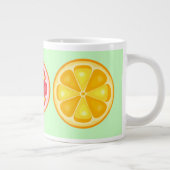 TROPISCHE Zitrusfrüchte SOMMERFRÜCHTE Orangenlemon Jumbo-Tasse (Rechts)