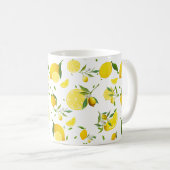 TROPISCHE Zitrusfrüchte SOMMERFRÜCHTE Orangenlemon Kaffeetasse (VorderseiteRechts)