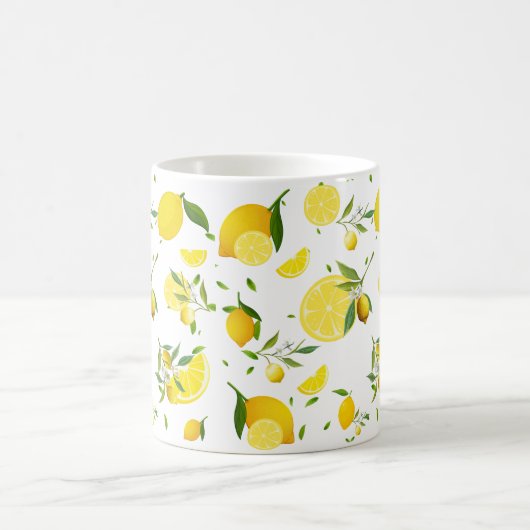 TROPISCHE Zitrusfrüchte SOMMERFRÜCHTE Orangenlemon Kaffeetasse (Mittel)