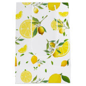 TROPISCHE Zitrusfrüchte SOMMERFRÜCHTE Orangenlemon Mittlere Geschenktüte (Rückseite)