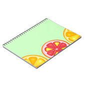 TROPISCHE Zitrusfrüchte SOMMERFRÜCHTE Orangenlemon Notizblock (Linke Seite)