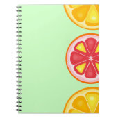 TROPISCHE Zitrusfrüchte SOMMERFRÜCHTE Orangenlemon Notizblock (Vorderseite)