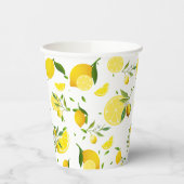 TROPISCHE Zitrusfrüchte SOMMERFRÜCHTE Orangenlemon Pappbecher (Links)