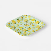 TROPISCHE Zitrusfrüchte SOMMERFRÜCHTE Orangenlemon Pappteller (Gewinkelt)