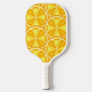 TROPISCHE Zitrusfrüchte SOMMERFRÜCHTE Orangenlemon Pickleball Schläger