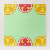 TROPISCHE Zitrusfrüchte SOMMERFRÜCHTE Orangenlemon Puzzle (Horizontal)