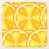 TROPISCHE Zitrusfrüchte SOMMERFRÜCHTE Orangenlemon Rechteckiger Pappuntersetzer (Vorderseite)
