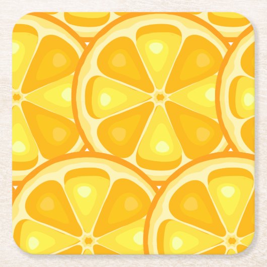 TROPISCHE Zitrusfrüchte SOMMERFRÜCHTE Orangenlemon Rechteckiger Pappuntersetzer (Vorderseite)