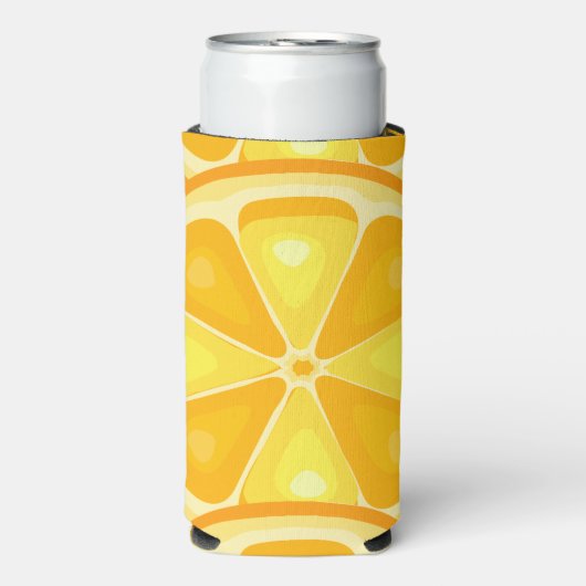 TROPISCHE Zitrusfrüchte SOMMERFRÜCHTE Orangenlemon Selters Dosenkühler (Seltzer Vorderseite)