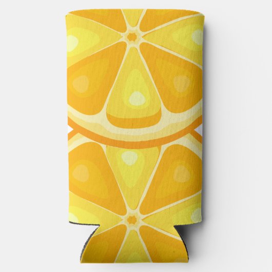 TROPISCHE Zitrusfrüchte SOMMERFRÜCHTE Orangenlemon Selters Dosenkühler (Rückseite)