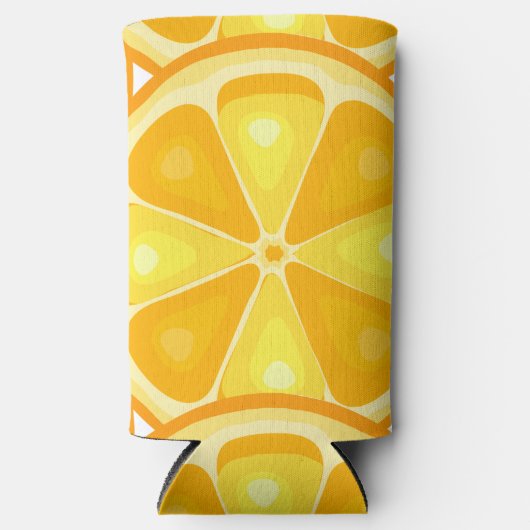 TROPISCHE Zitrusfrüchte SOMMERFRÜCHTE Orangenlemon Selters Dosenkühler (Vorderseite)