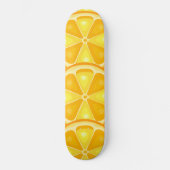 TROPISCHE Zitrusfrüchte SOMMERFRÜCHTE Orangenlemon Skateboard (Vorderseite)