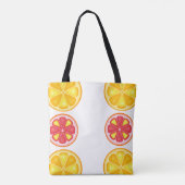 TROPISCHE Zitrusfrüchte SOMMERFRÜCHTE Orangenlemon Tasche (Rückseite)