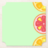 TROPISCHE Zitrusfrüchte SOMMERFRÜCHTE Orangenlemon Untersetzer (Vorderseite)