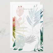 Tropische Zusammensetzung Briefpapier (Vorne/Hinten)