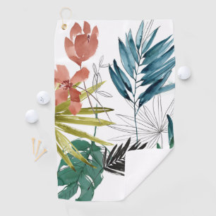 Tropische Zusammensetzung Golfhandtuch