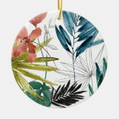 Tropische Zusammensetzung Keramik Ornament (Vorne)