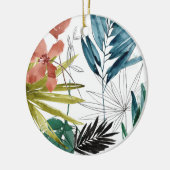 Tropische Zusammensetzung Keramik Ornament (Links)