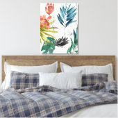 Tropische Zusammensetzung Leinwanddruck (Insitu (Schlafzimmer))