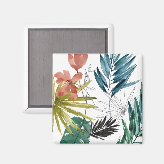 Tropische Zusammensetzung Magnet (Vorderseite/Rückseite)