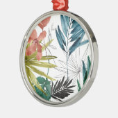 Tropische Zusammensetzung Ornament Aus Metall (Links)