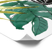 Tropische Zusammensetzung Poster (Ecke)