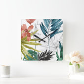 Tropische Zusammensetzung Quadratische Wanduhr (Zuhause)