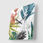 Tropische Zusammensetzung Quadratische Wanduhr (Winkel)