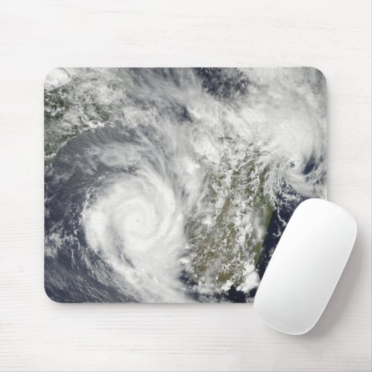 Tropische Zyklone Eric und Fanele 2 Mousepad (Mit Mouse)