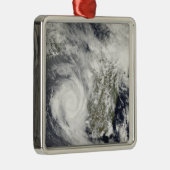 Tropische Zyklone Eric und Fanele 2 Silbernes Ornament (Rechts)