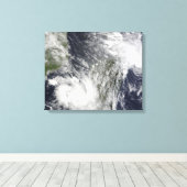 Tropische Zyklone Eric und Fanele Leinwanddruck (Insitu (Holzboden))