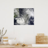 Tropische Zyklone Eric und Fanele Poster (Küche)