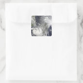 Tropische Zyklone Eric und Fanele Quadratischer Aufkleber (Tasche)