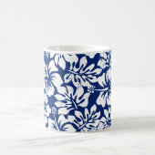 Tropischer abgenutzter weißer Hibiskus Kaffeetasse (Mittel)