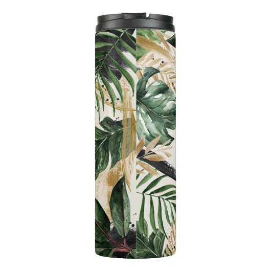 Tropischer Abschluss der Klasse des modernen botan Thermosbecher (Rückseite)
