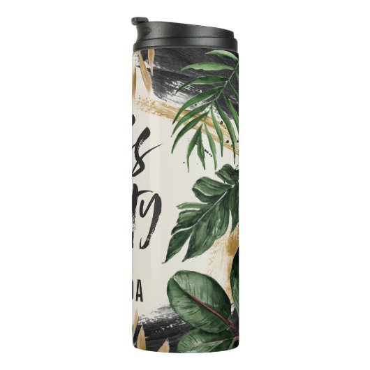 Tropischer Abschluss der Klasse des modernen botan Thermosbecher (Nach rechts gedreht)