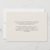 Tropischer Abschluss der Klasse des modernen Fotos Einladung (Rückseite)