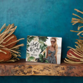 Tropischer Abschluss der modernen botanischen Fotoplatte (Seite)