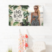 Tropischer Abschluss der modernen botanischen Tass Banner (Insitu)