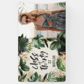 Tropischer Abschluss der modernen botanischen Tass Banner (Vertikal)