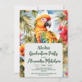 Tropischer Abschluss Einladung (Vorderseite)