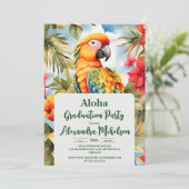 Tropischer Abschluss Einladung (Stehend Vorderseite)