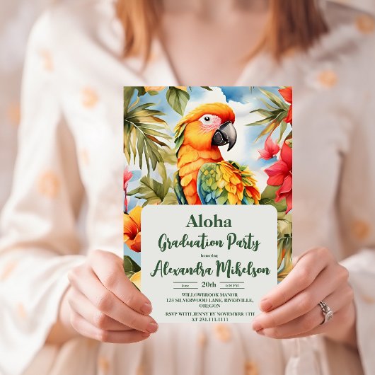 Tropischer Abschluss Einladung