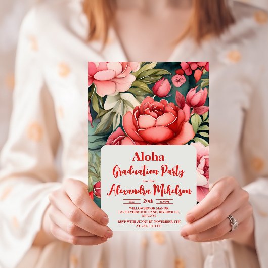 Tropischer Abschluss Einladung